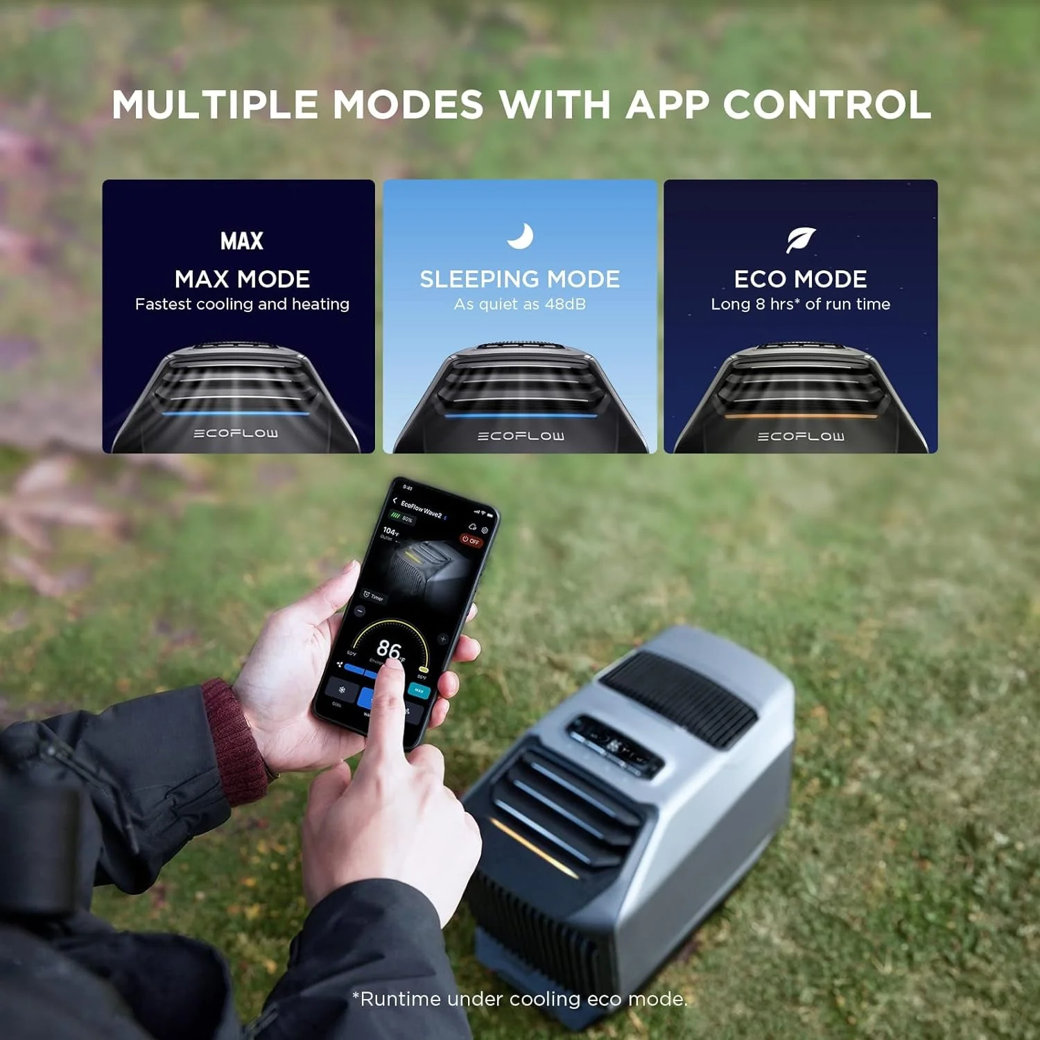 ECOFLOW WAVE 2 1800W Portable Outdoor AC With Heater, 6K BTU (SAK84173)