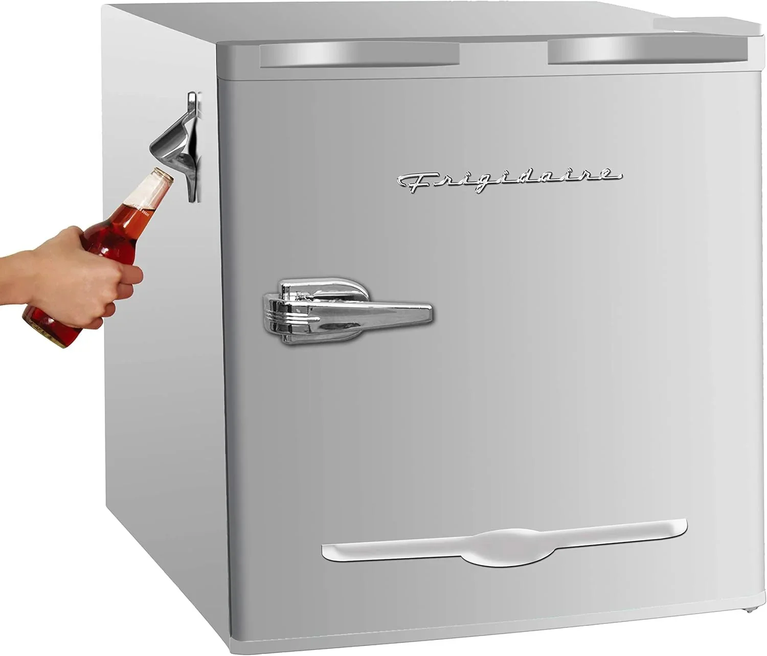Frigidaire EFR176 Retro Compact Fridge with Chiller Mini Refrigerator with Built-in Bottle Opener for Office, Bedroom, Dorm Room or Cabin, 1.6 cu ft 16
