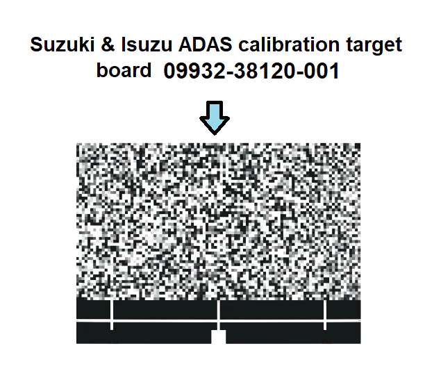 Suzuki & Isuzu ADAS calibration target board 09932-38120-001  - DIGITAL PATTERN ONLY