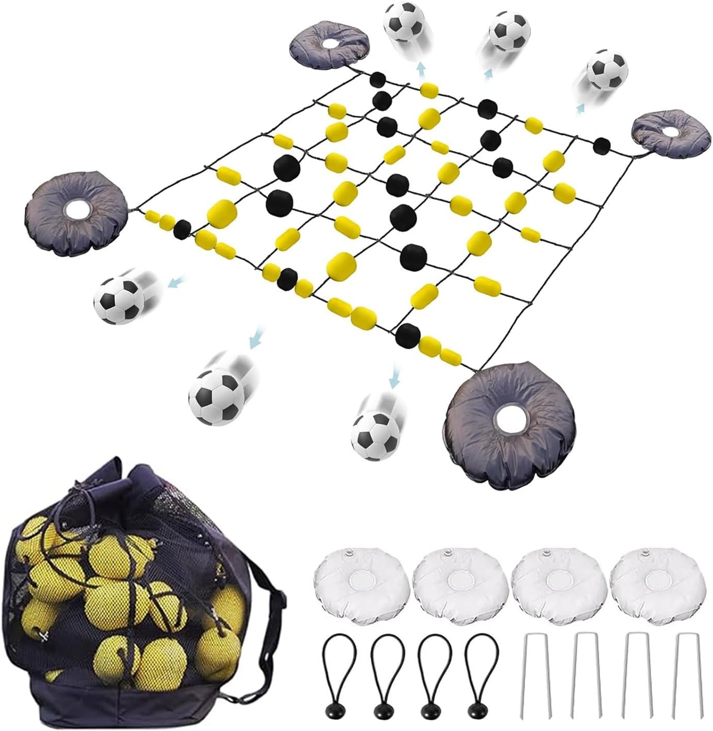 Torwart-Bodenmatrix-Abweiser Fußball, Torwart-Abweiser-Ausrüstung, Mehrere Verschiedene Brechungswinkel, Reflex- Und Beweglichkeitstraining,2×1.6m