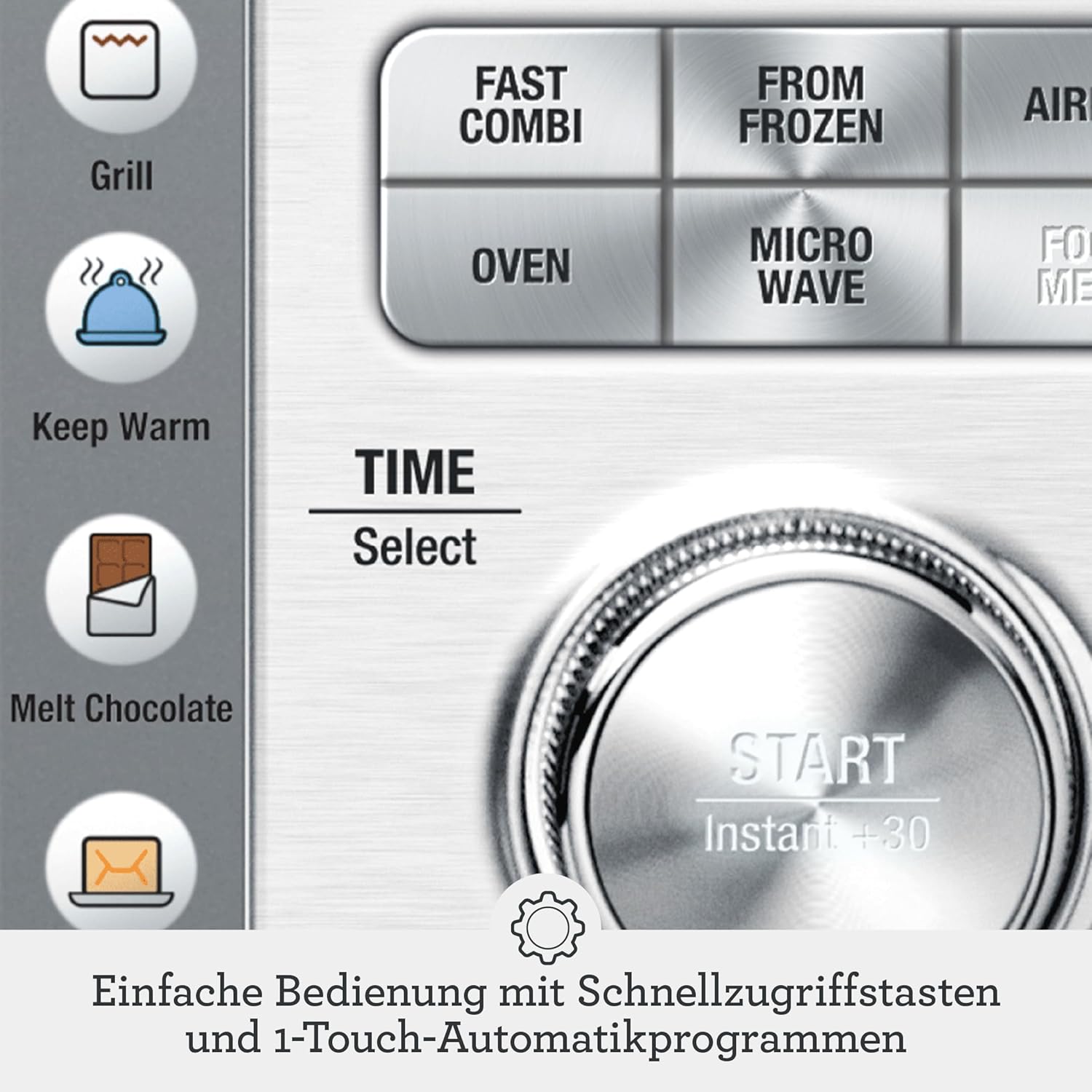 Sage - The Combi Wave 3 in 1 - Heißluftfritteuse, Konvektionsofen und Mikrowelle - Gebürsteter Edelstahl