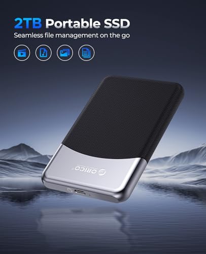 ORICO 2TB SSD esterno con cavo USB C 2 in 1, unità portatile a stato solido USB 3.2 Gen 1 fino a 460MB/s, archiviazione affidabile per smartphone USB C, PC, tablet, Labtop   M25PRO : Amazon.it
