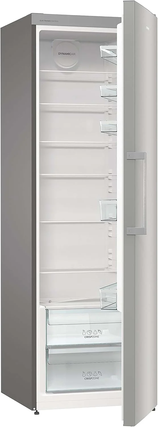 Gorenje R 619 DAXL6 Koelkast/AdaptTech/FreshZone/Snelkoelfunctie/Ventilatiekoelsysteem/LED Display/398l/185cm/EEK D/Roestvrij staal