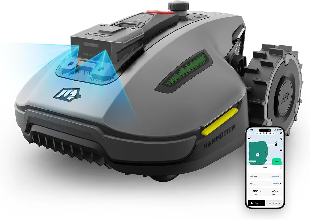 MAMMOTION YUKA Mini 700 robotmaaier zonder begrenzingsdraad, NetRTK+Vision, geen RTK-antenne nodig, automatische kartering, aanbevolen 700m2, max. 1100m2, met 4G-module, 50% helling