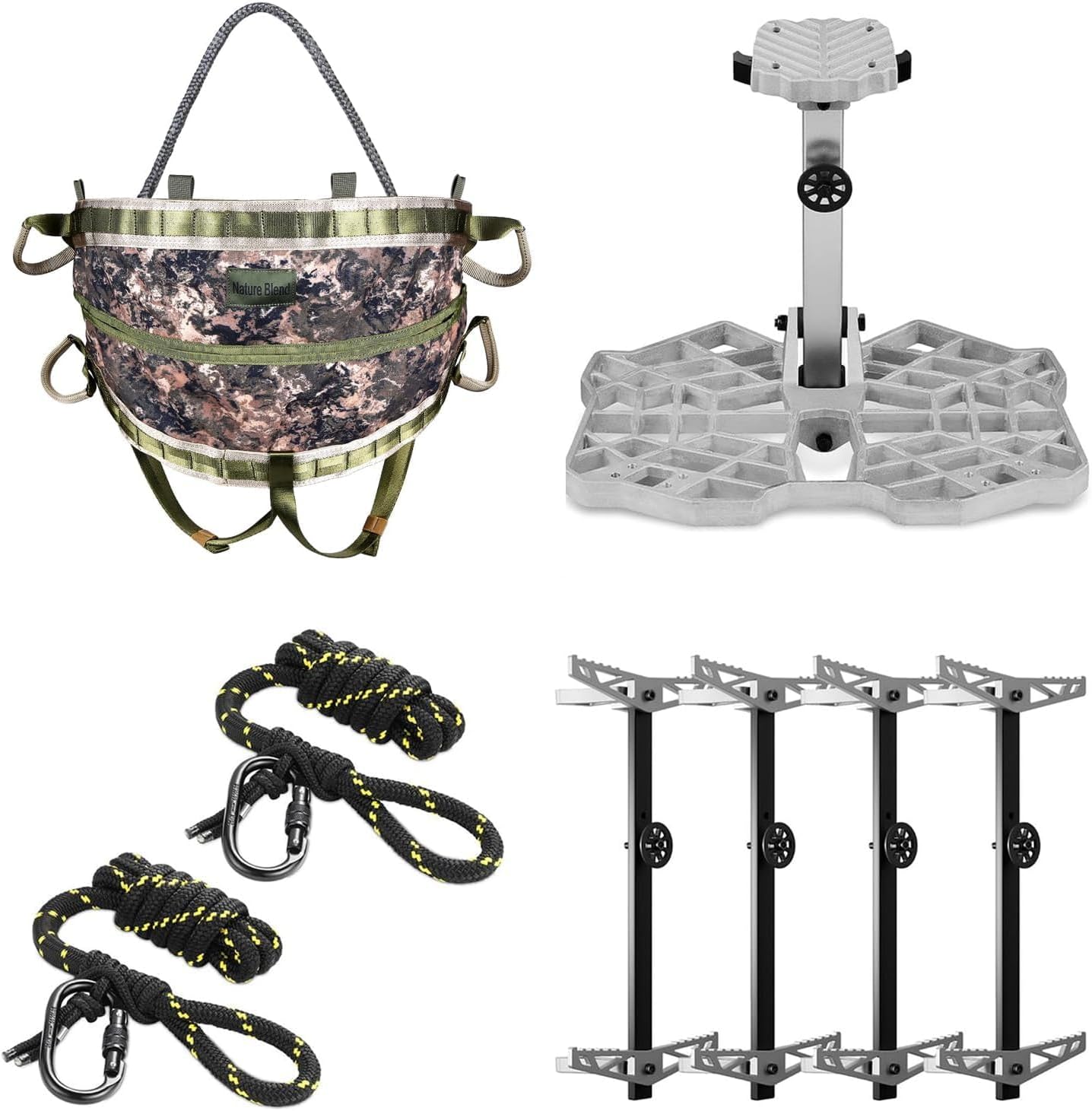 UIIHUNT Tree Saddle Hunting Kit, Platform, Saddle, Climbing Gear