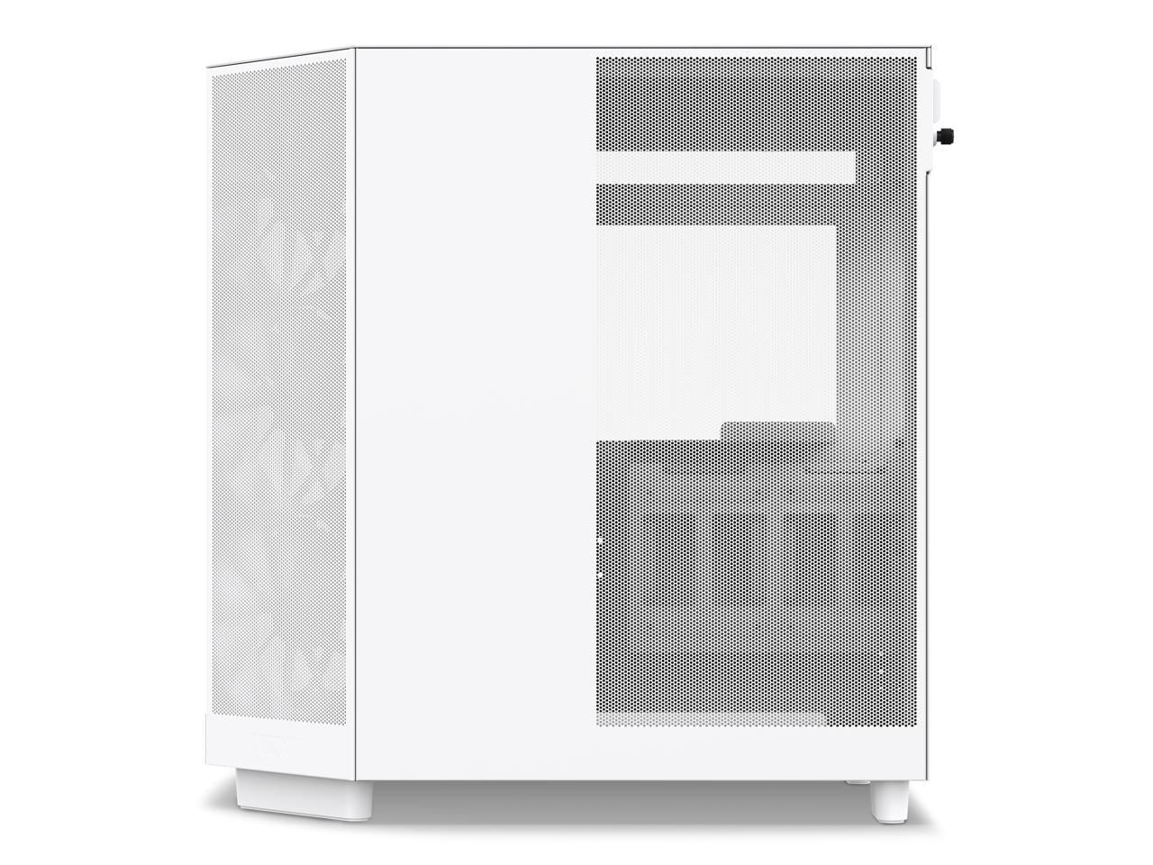 NZXT H6 FLOW Compact Dual-Chamber Mid-Tower Behuizing met Airflow, Wit, CC-H61FW-01