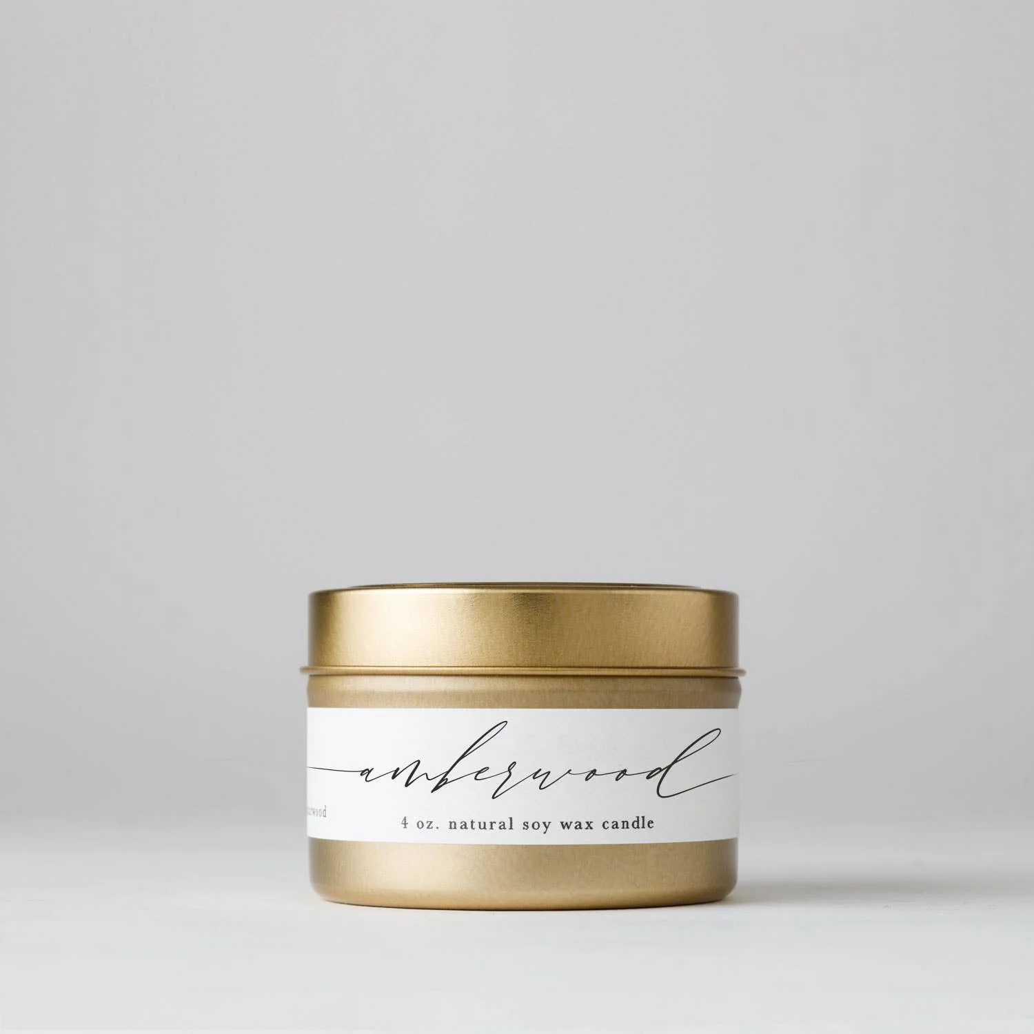 Amberwood Tin Soy Candle NECTAR REPUBLIC