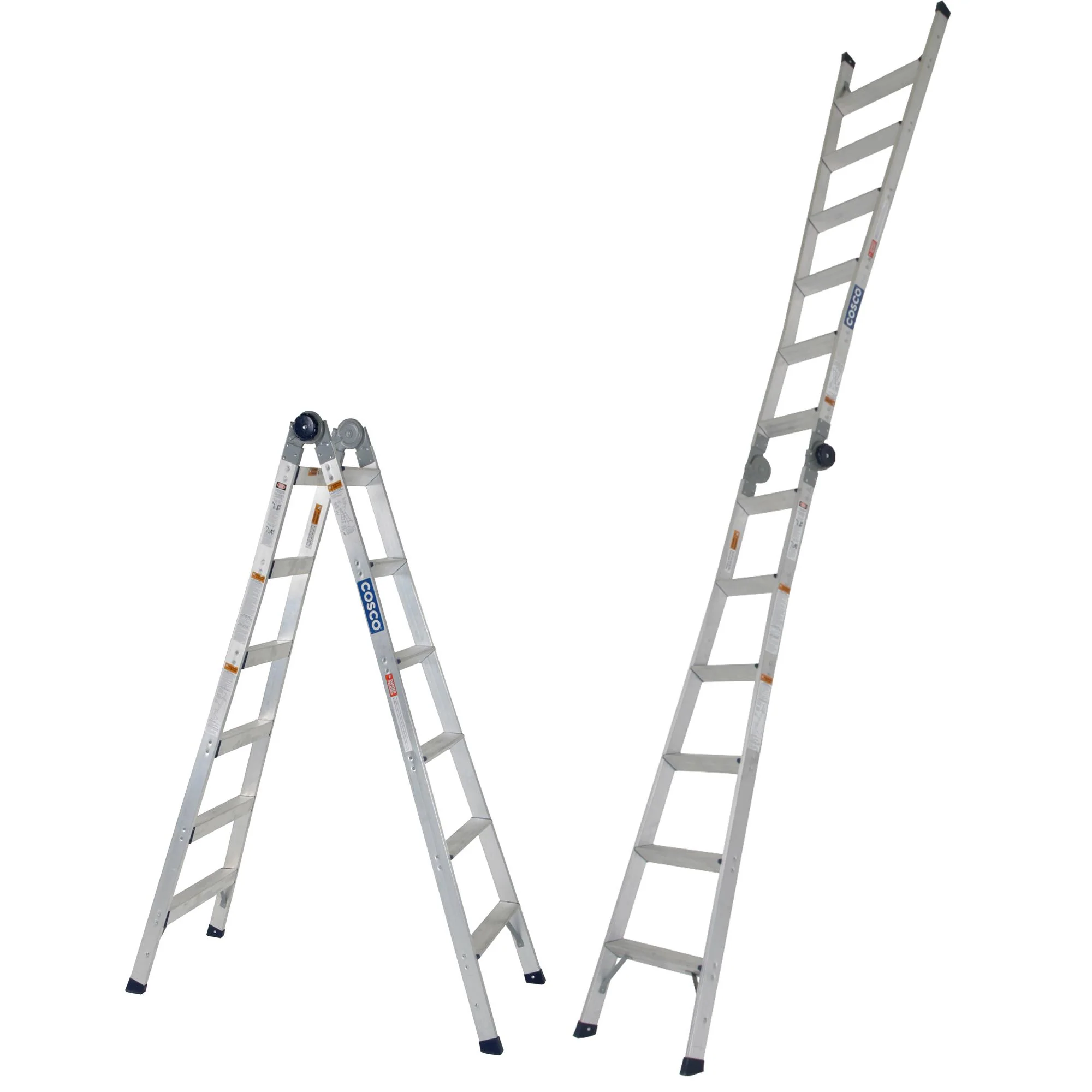 2-in-1 Trap- en Uitklapladder, Bereik 2,64 m