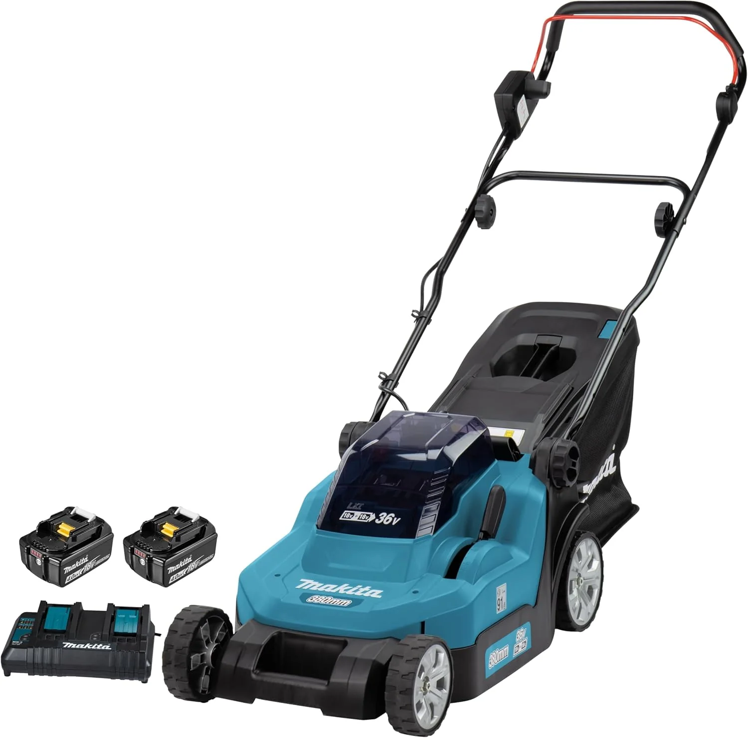 Makita DLM382Z Akku-Rasenm?her 2x18 V (ohne Akku, ohne Ladeger?t)