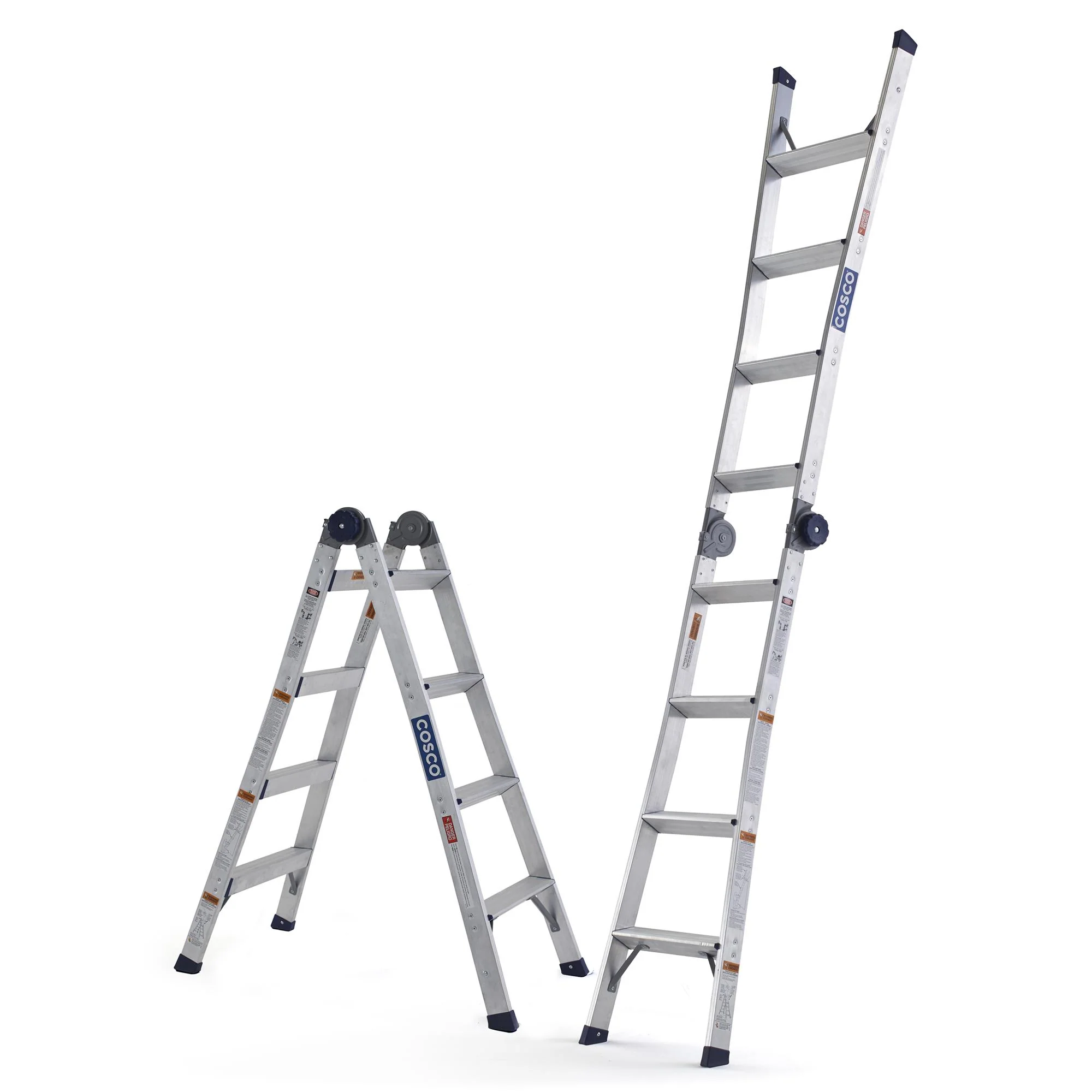 2-in-1 Trap- en Uitklapladder, Bereik 2,64 m