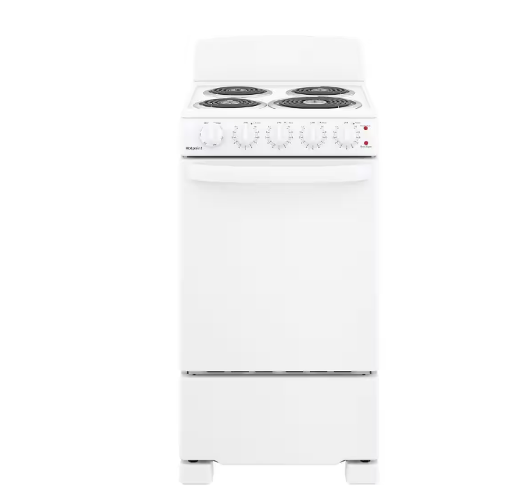 2025 20 in. 4 Burner Element Free-Standing Electric Range in White
