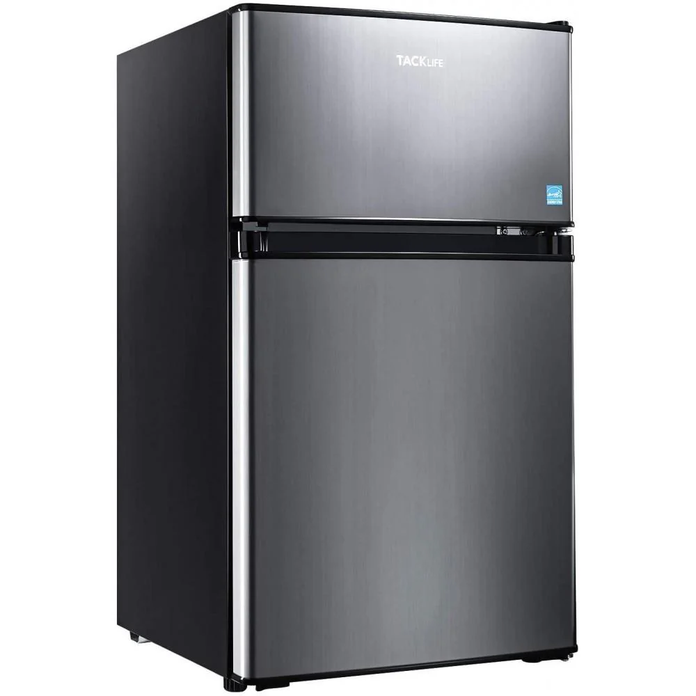 Mini Fridge with Freezer. 3.1 Cu.Ft Small Refrigerator. Compact Refrigerator with LED Light