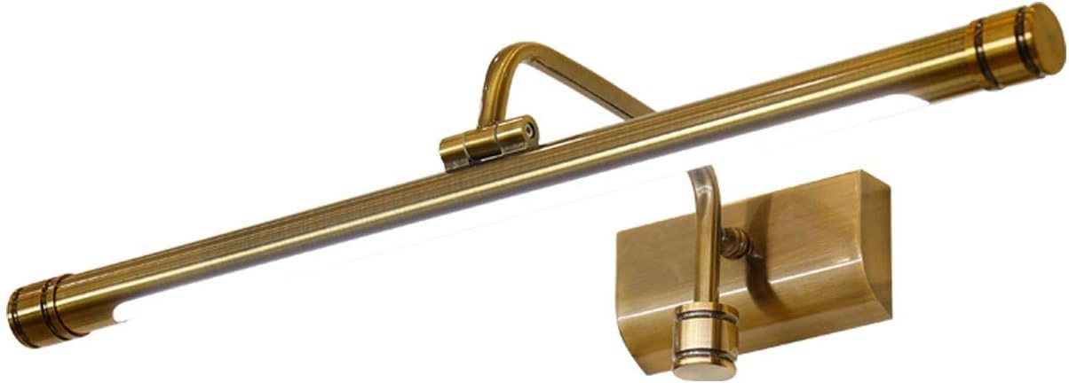 Led Retro Badezimmer Spiegel Licht, 4000K Wasserdicht Badezimmer Spiegel Front Lichtmessing Eitelkeit Spiegel Lichter Mit Verstellbarer Funktion Make-Up Beleuchtungen Für Umkleidetisch Waschbecken/63C