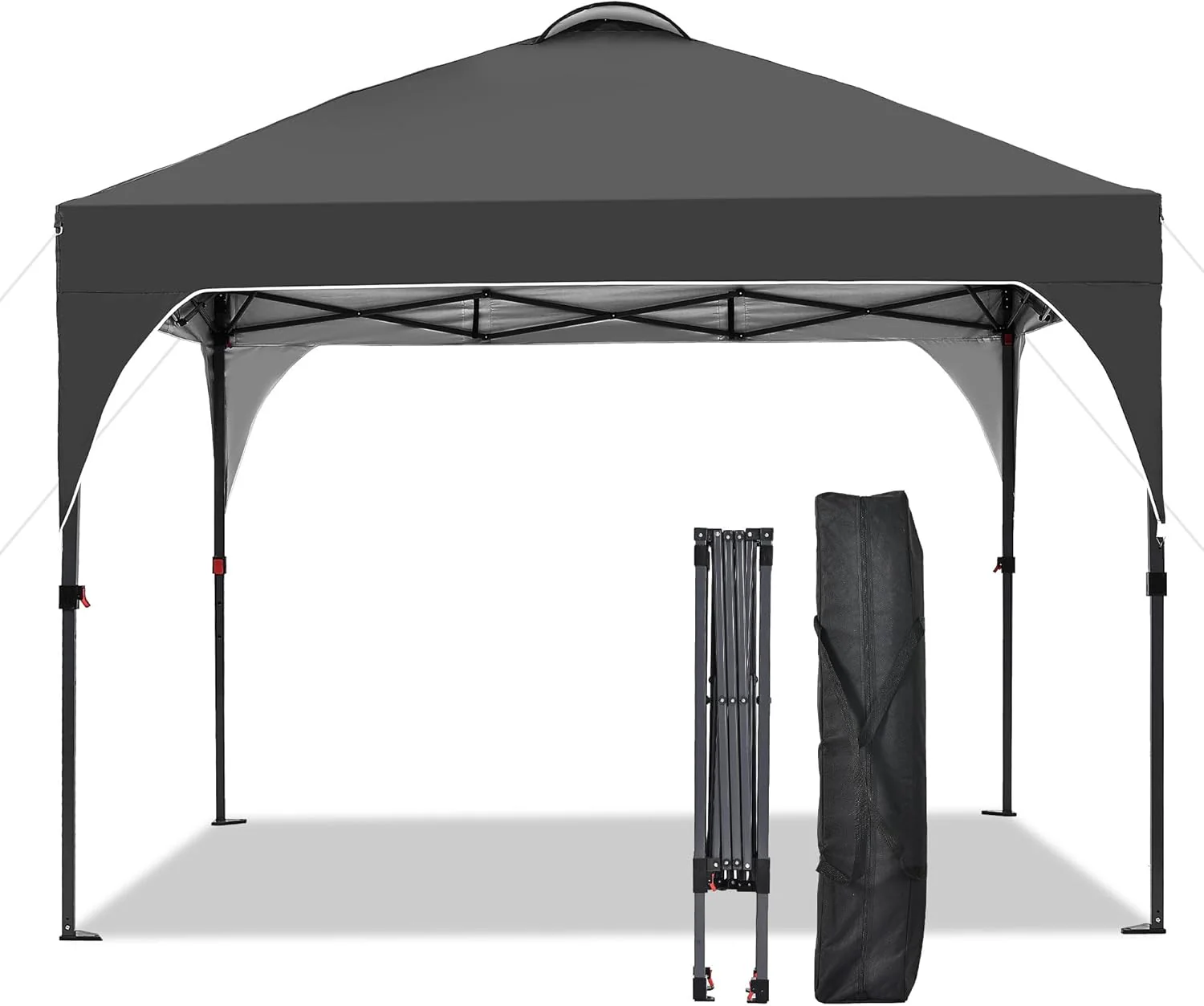 GDY 12x12 Pop Up Canopy Tent with 4 Sidewalls, Easy Set up with One Push Lift Gazebo