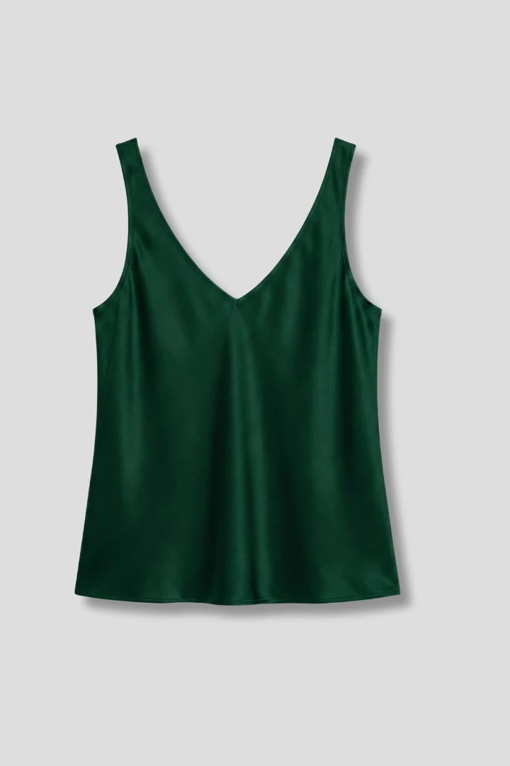 Damen Tanktop mit V-Ausschnitt und ?rmellosem Design