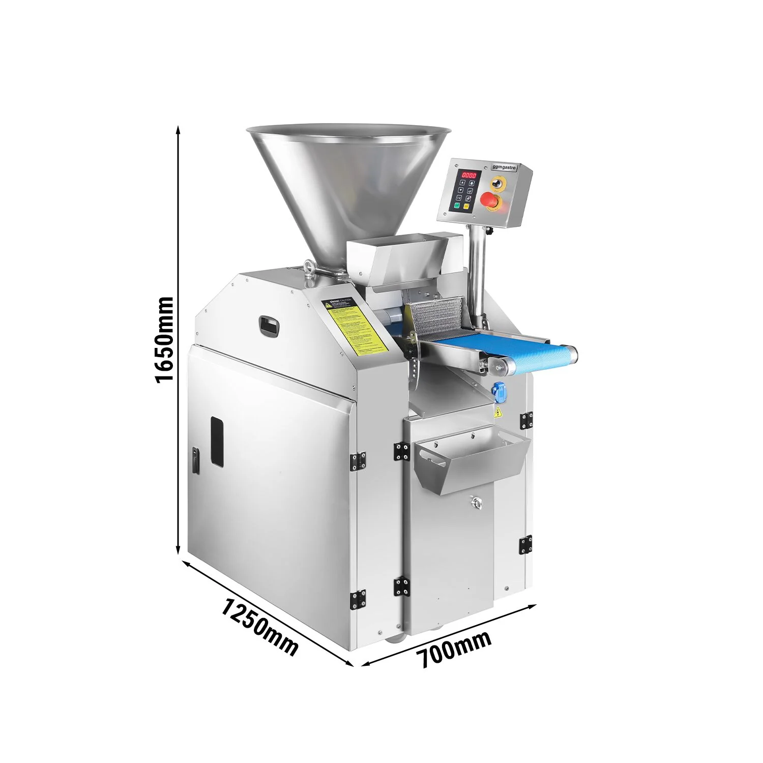 Deigdeler - 1,5 kW - Vektomr?de: ~100�C600 g - Kapasitet: 60 kg - maks. 2 000 stk/t