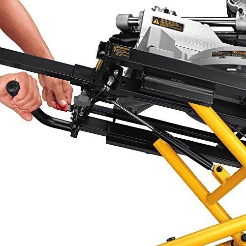 DEWALT DWX726 Afkortzaagstandaard met Wielen, Geel