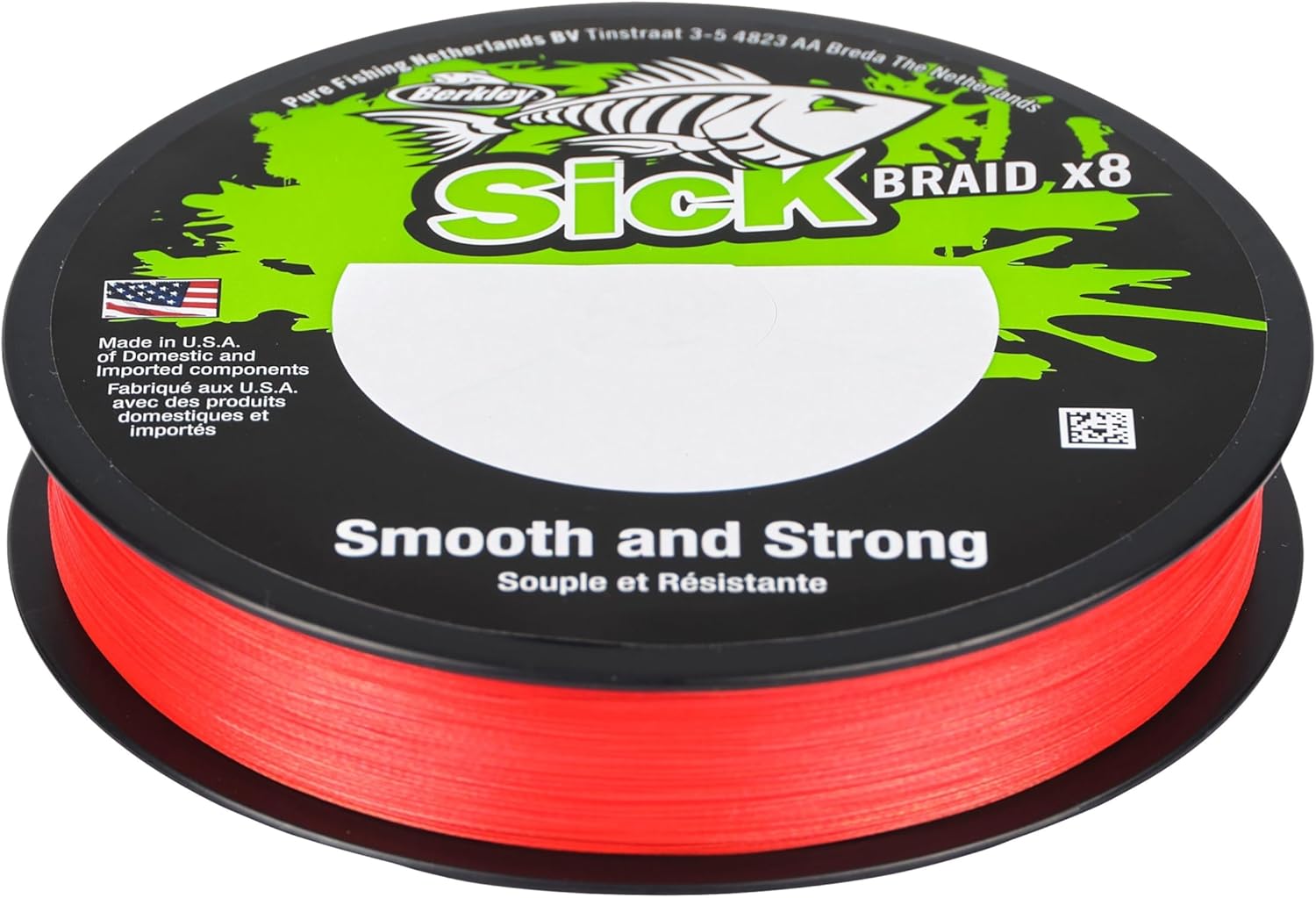 Berkley Sick Braid – 8-fach geflochtene Angelschnur, super glattes 8-fach Multifaden PE Raubfischgeflecht, Angelschnüre 150-300 m zum Süßwasser- oder Salzwasser-Meeresangeln
