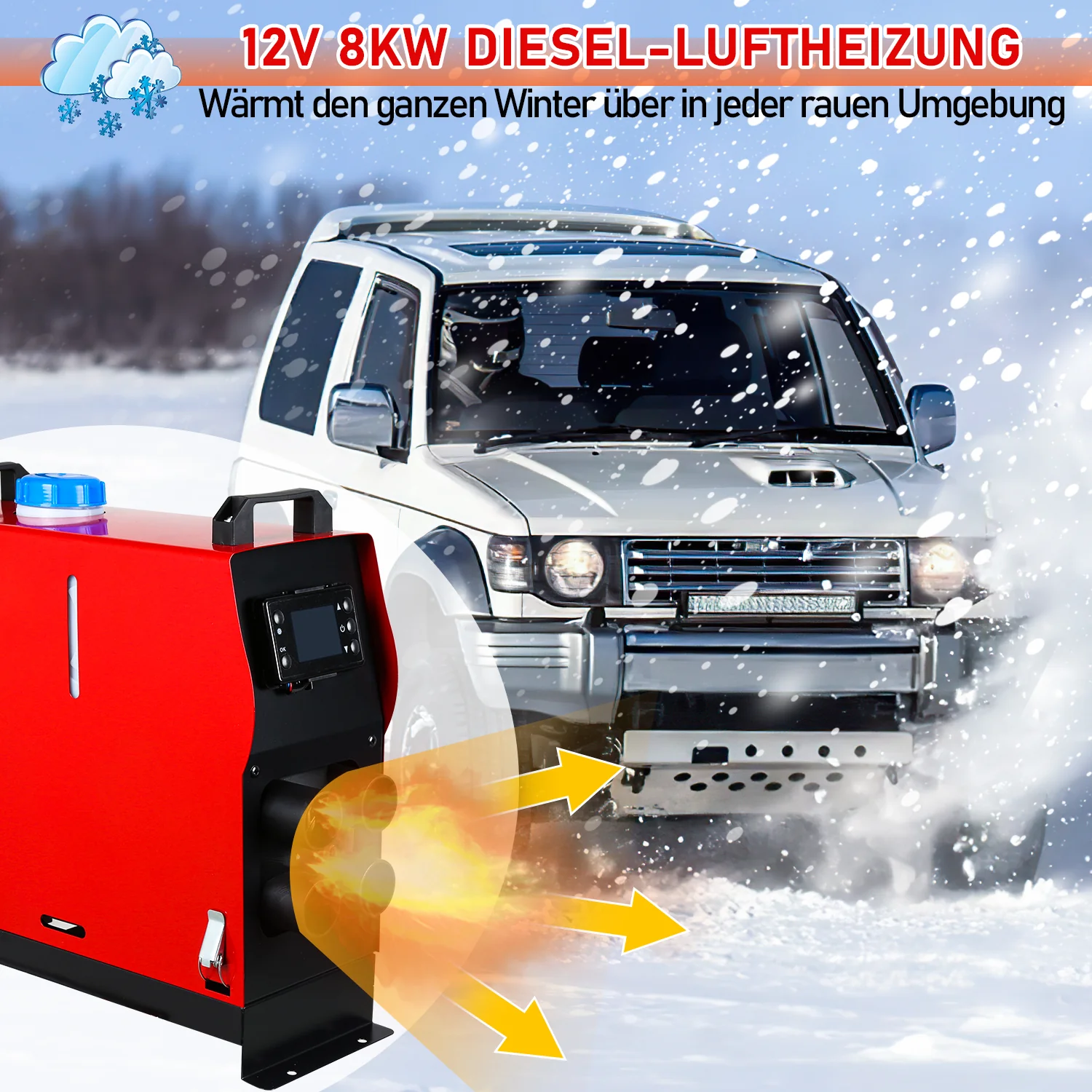 Sonnewelt 5KW 12V Diesel Auto Heizung Standheizung Luftheizung