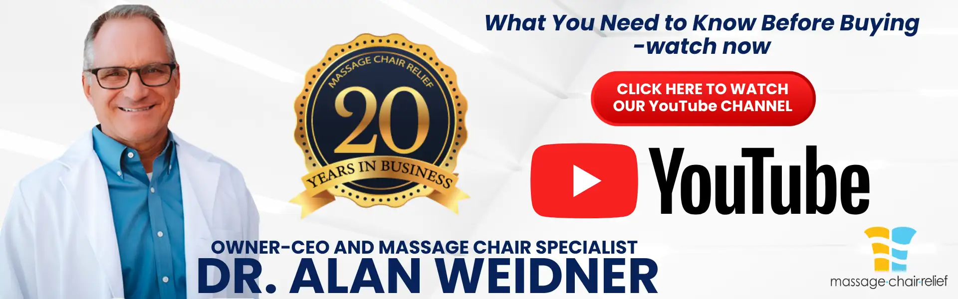 Massage Chair Relief YouTube channel.
