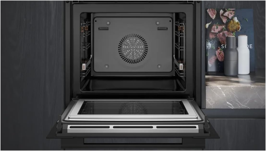 Siemens HB578GBS3, iQ500, Einbau-Backofen 60 x 60 cm, activeClean Pyrolyse Selbstreinung, TFT-Display, 3D Heißluft, Schnellaufheizung, cookControl40 Automatikprogramme, softMove, Edelstahl