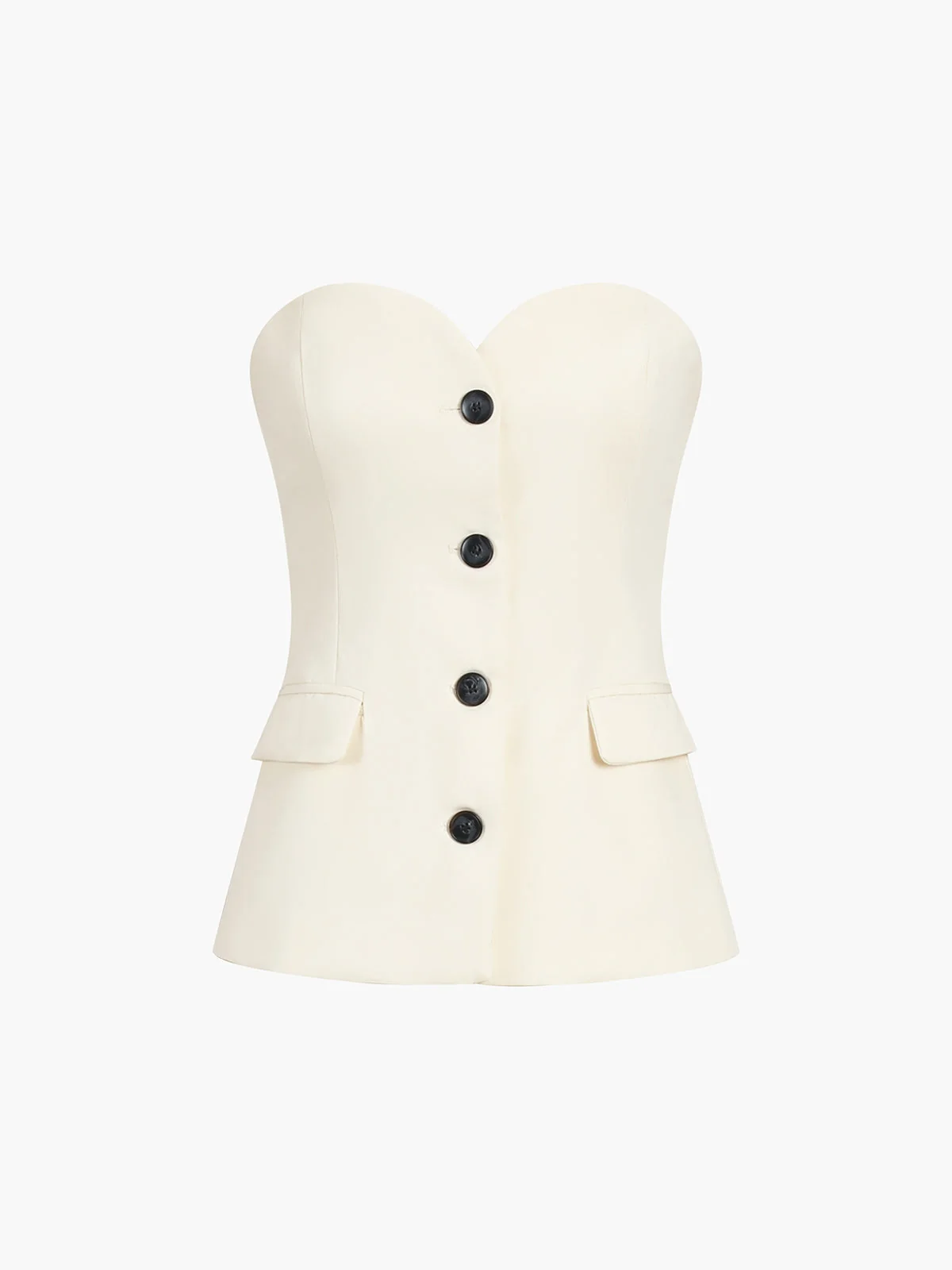 Einfarbiges Set aus Top und weiter Hose