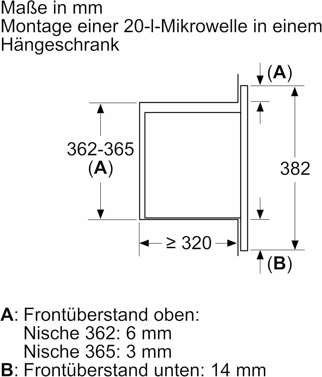 Bosch BFL523MW3 Serie 2 Einbau-Mikrowelle, 38 x 50 cm, 800 W, Drehteller 27 cm, Türanschlag Links, AutoPilot 7 7 Automatikprogramme, Reinigungsunterstützung, LED-Touchdisplay