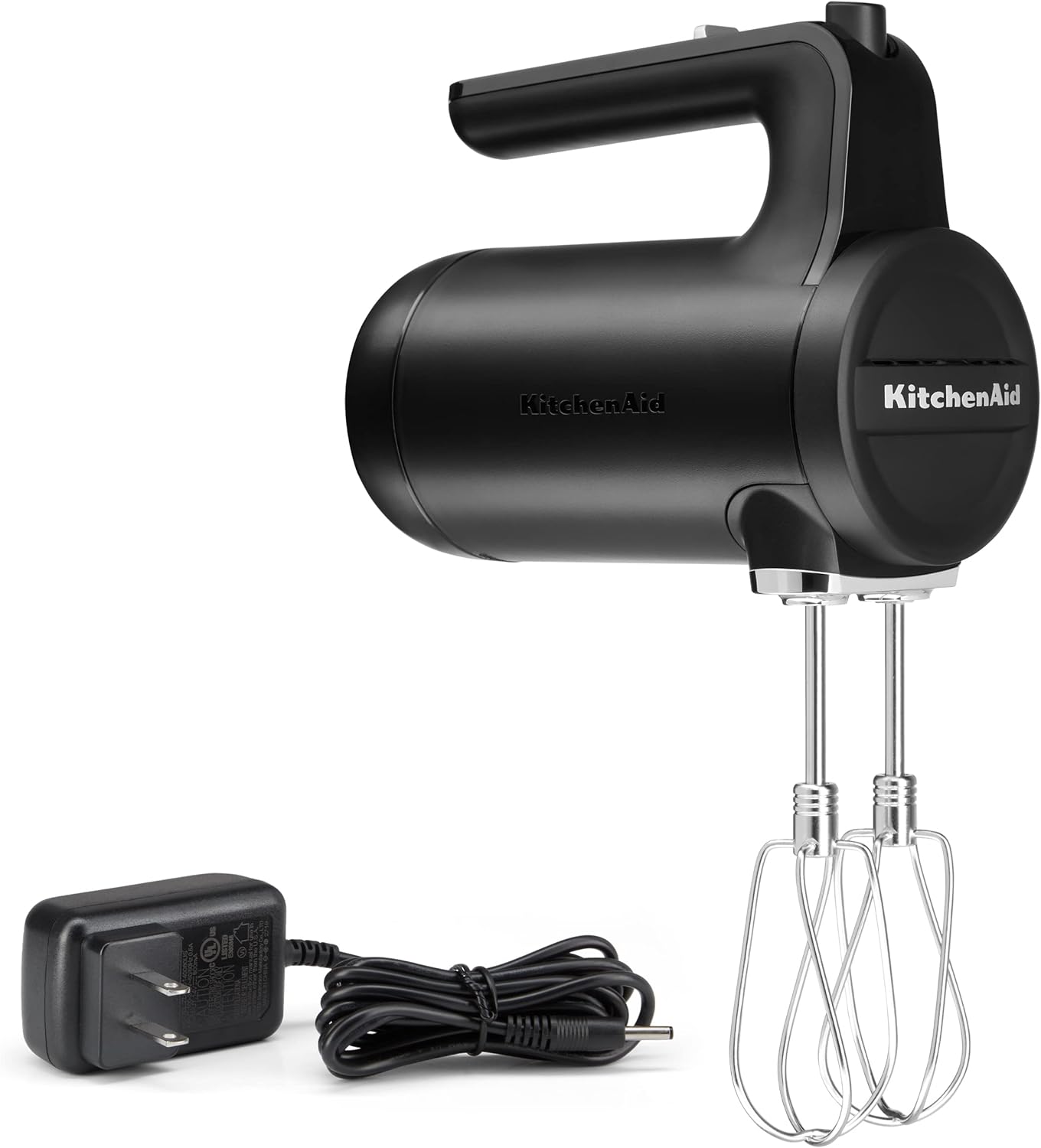 KitchenAid Draadloze Handmixer met 7 Snelheden ?C Model KHMB732, Mat Zwart