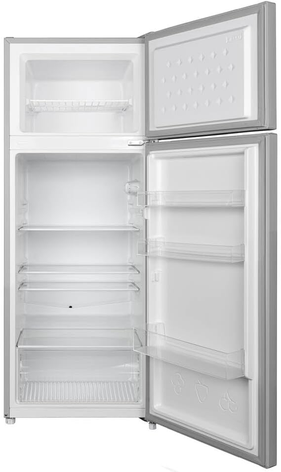 FrigeluX Réfrigérateur Double Porte Inox RDP216XE 211L