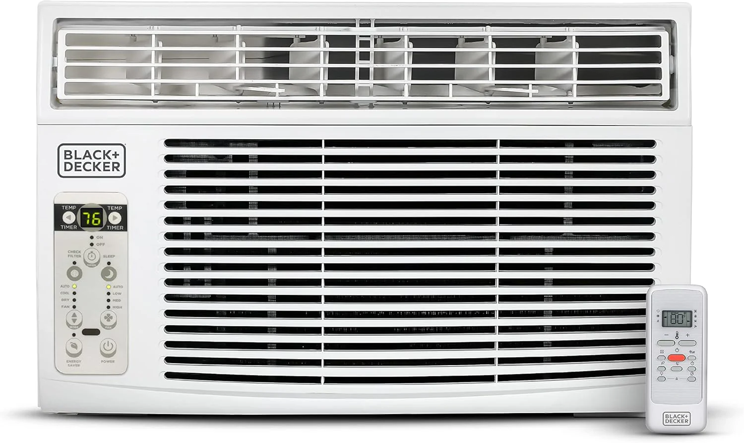 BLACK+DECKER Window Air Conditioner 5000 BTU. Cools Up to 150 Square Feet. AC Unit with Mechanical Controls. Manual Fan Only and Cool Settings. BD05MWT6. White