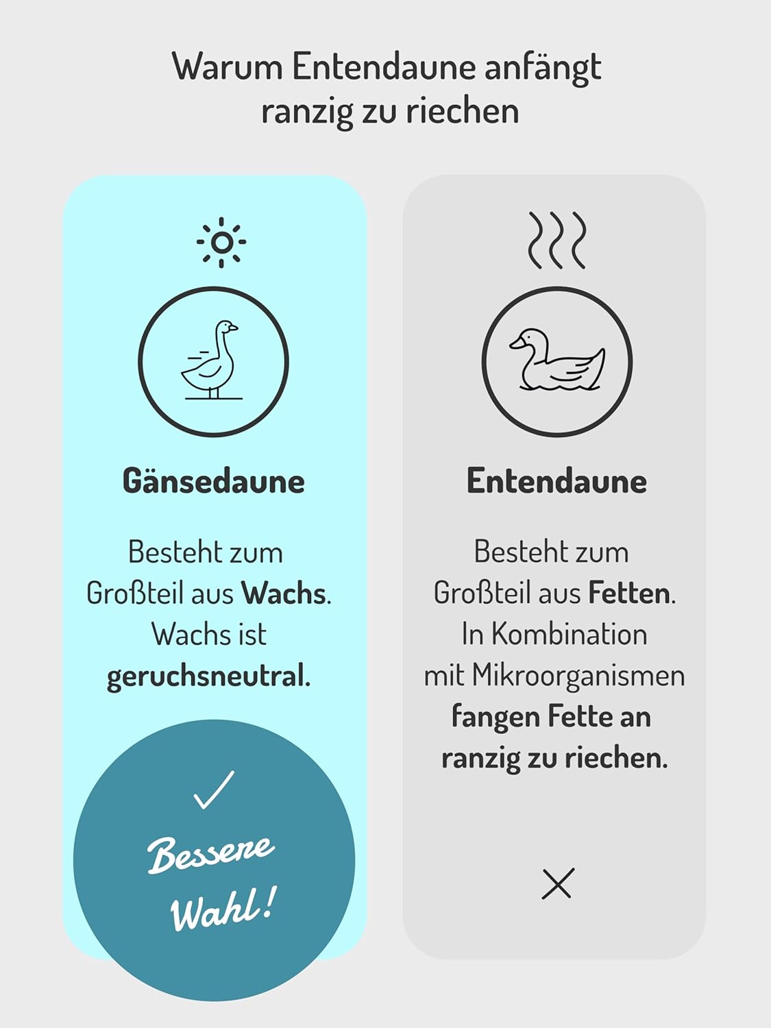 NORDKAMM® Daunenschlafsack 3 Jahreszeiten, leicht und kleines Packmaß, Schlafsack Daunen für Outdoor und Camping, Daunen Schlafsack Erwachsene in 2 Größen