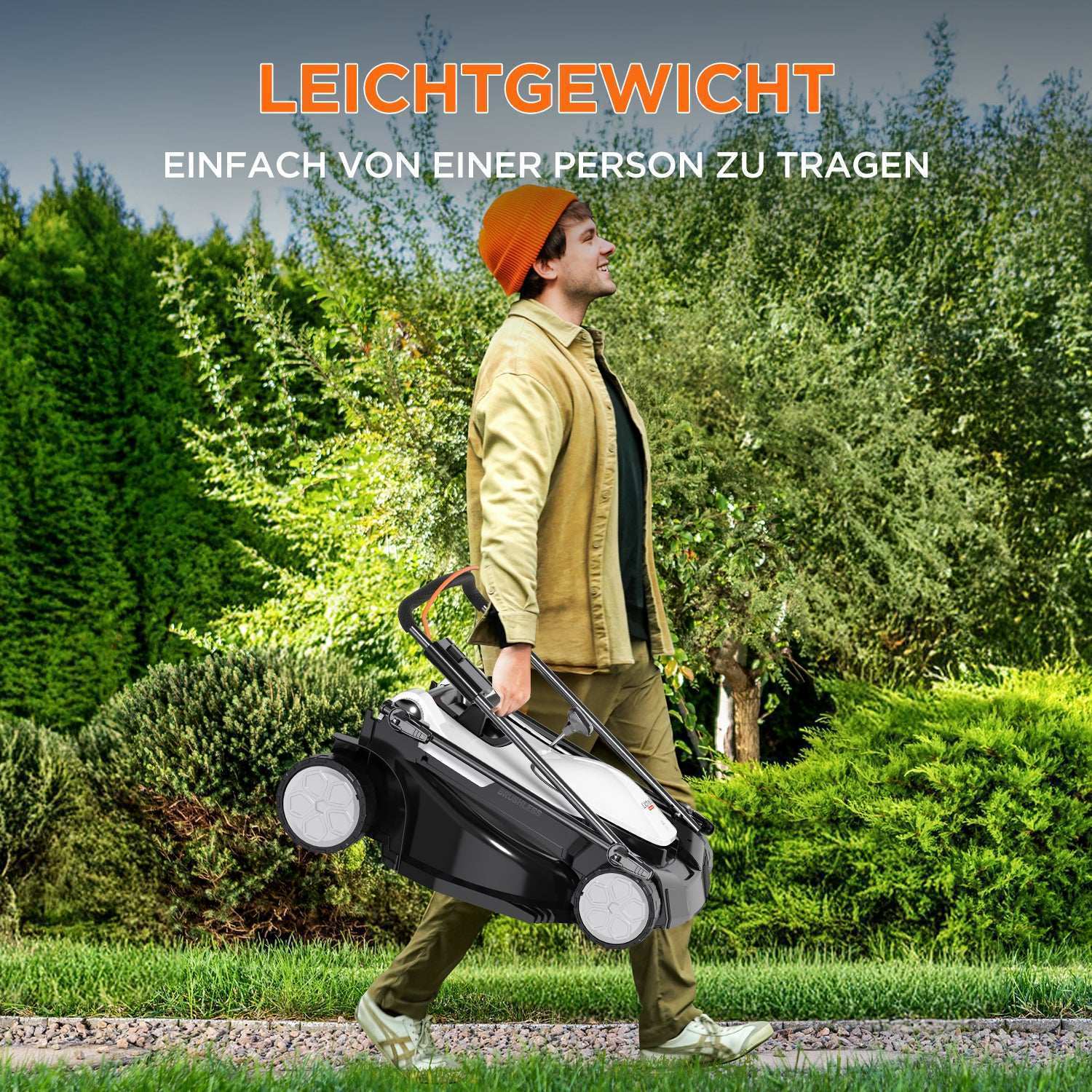 2025 U20 43 cm Borstelloze Grasmaaier (Zonder accu)