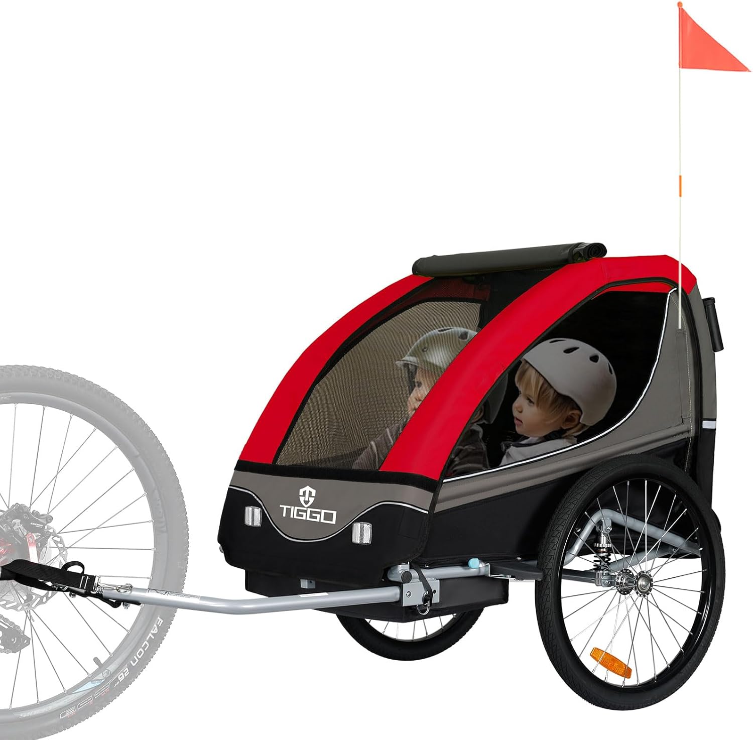 Tiggo S2 Kinderanhänger mit Federung Jogger 2 in 1 Kinder Buggy fahrradanhänger Anhänger 360° Drehbar