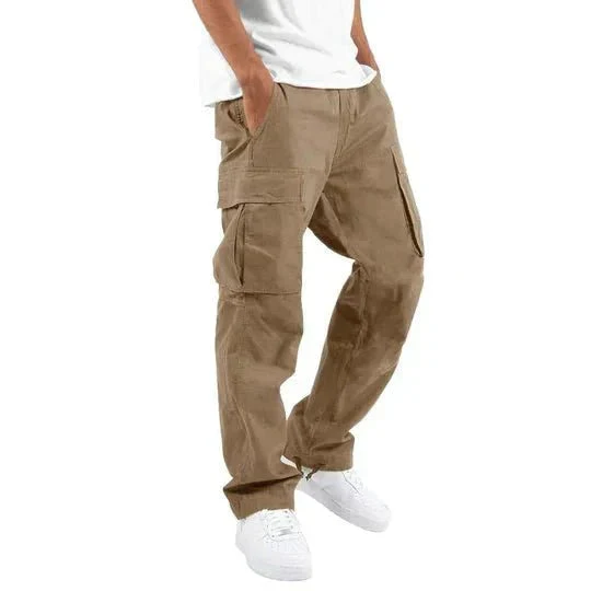 Herren-Cargohose aus Baumwolle mit Seitentaschen