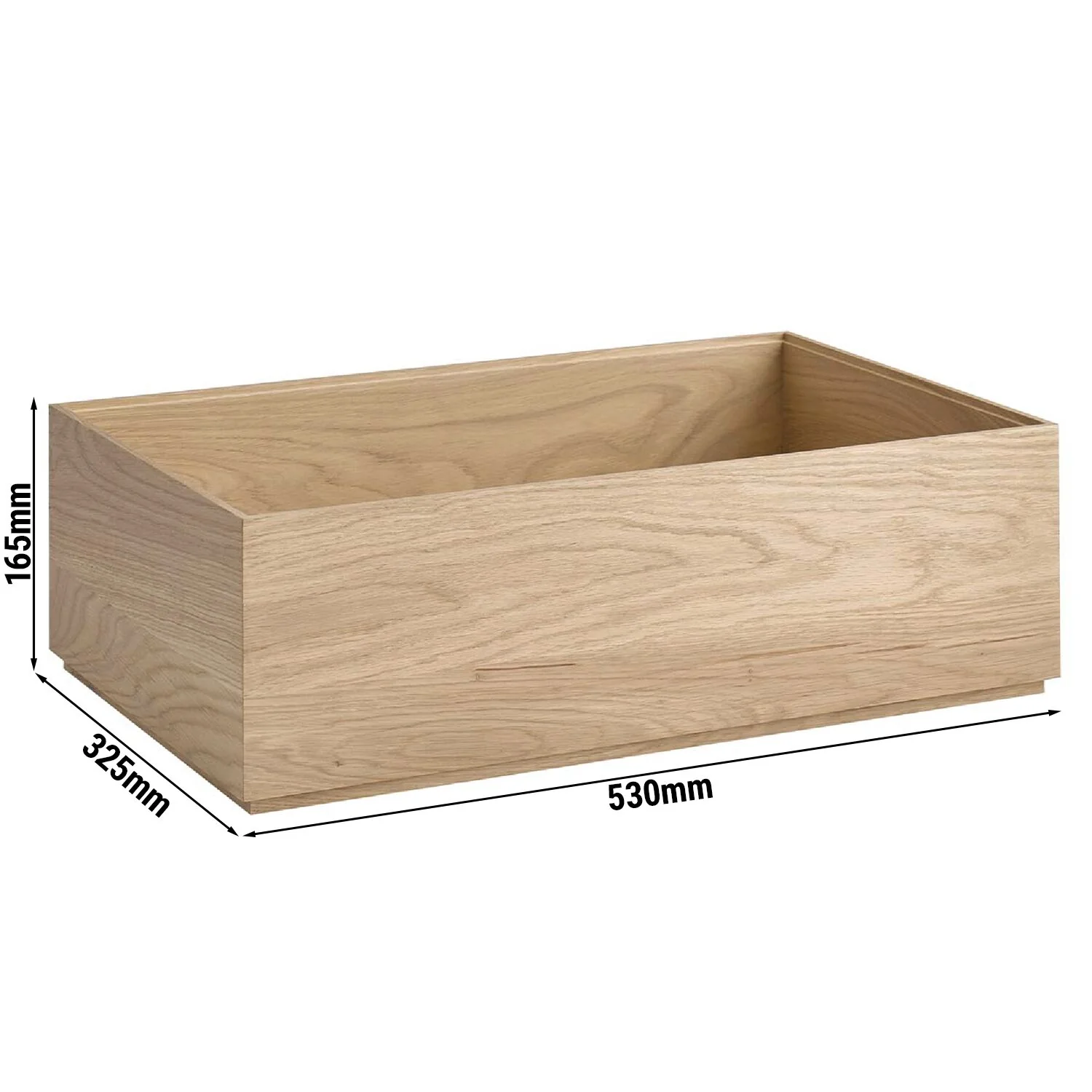Trekasse - VALO - i eik (oljet) - GN 1/1 - H?yde: 165 mm - passer til GN 1/1