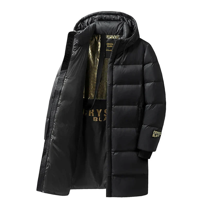 Lange Winter-Daunenjacke f��r Herren