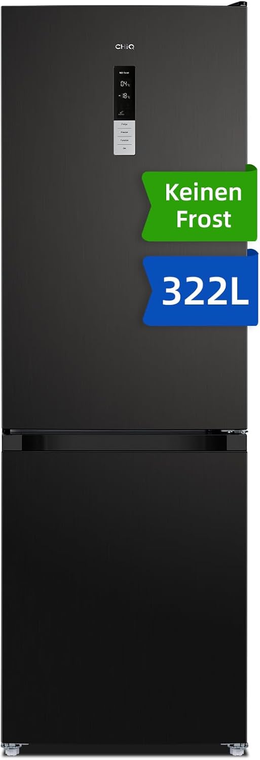CHIQ CTT107BC Kühlschrank Klein 107 Liter, Höhe 84cm, Tiefe 55cm, Platzbedarf nur 0,3 ㎡, Mikro-Gefrierfach, Vario Box, 7 Temperaturregelstufen, geräuscharm, 87 kWh/Jahr, Schwarz