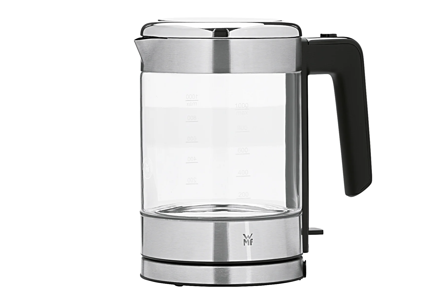 413190011 Glazen waterkoker K��CHENminis? Inhoud: 1 l cromargan