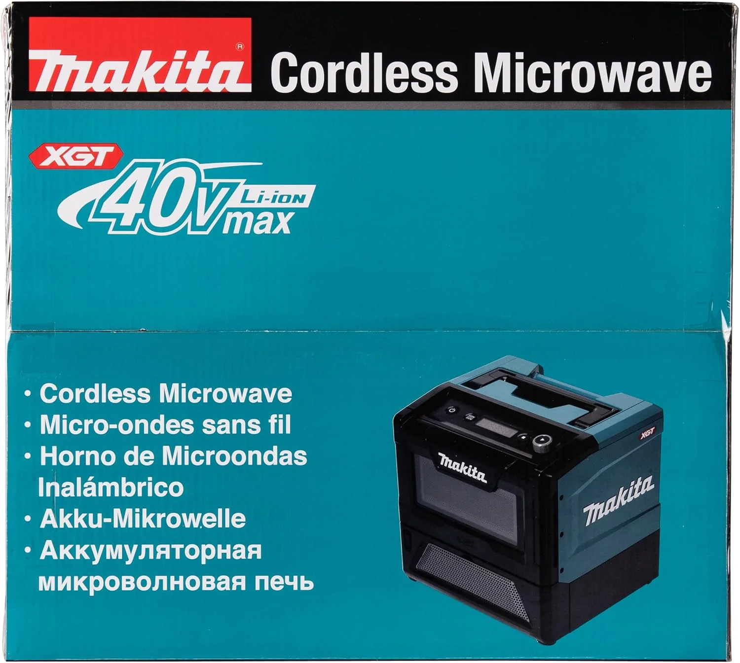 Makita MW001GZ Accu-magnetron 40V max. 350/500 W, 8 l (zonder accu, zonder lader)