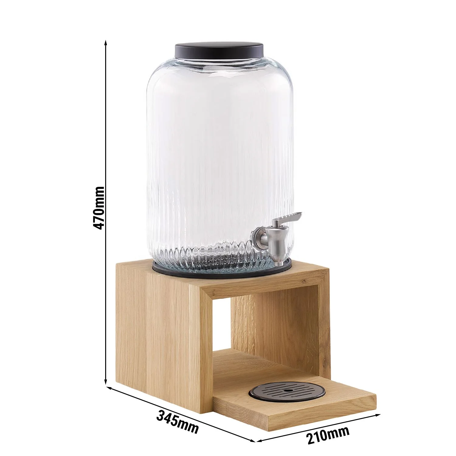Drikkedispenser - VALO - 2-delt sett - 7 l - brun - inkl. stativ
