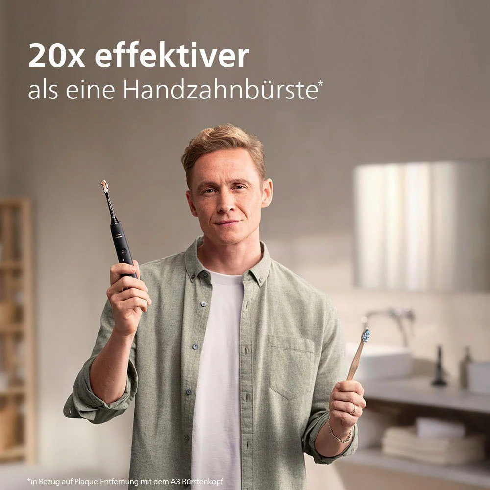 Philips Sonicare DiamondClean Prestige 9900 �C Elektrische Zahnb��rste mit SenseIQ, A3 Premium-All-in-One-B��rstenkopf und Ladeetui in Mitternachtsblau (Modell HX9992/12)