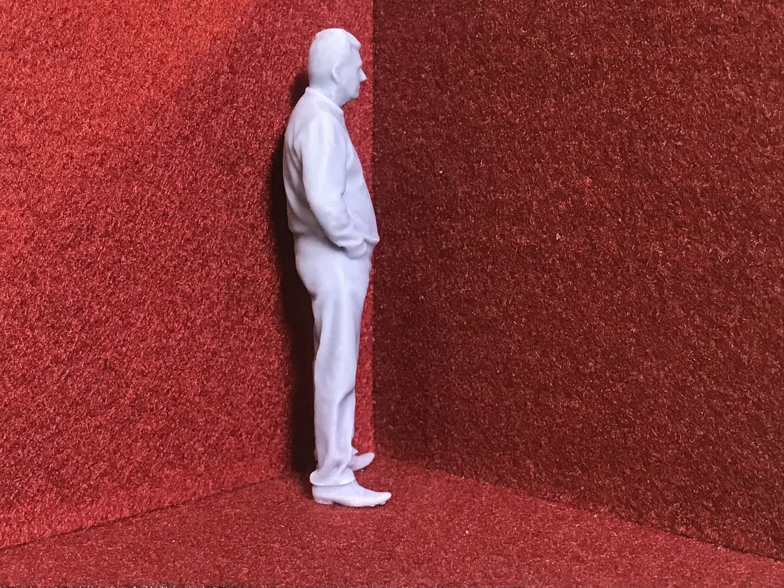 G-Scale figure with hands in pockets - 3D scan of a real person - M002  (GN15)