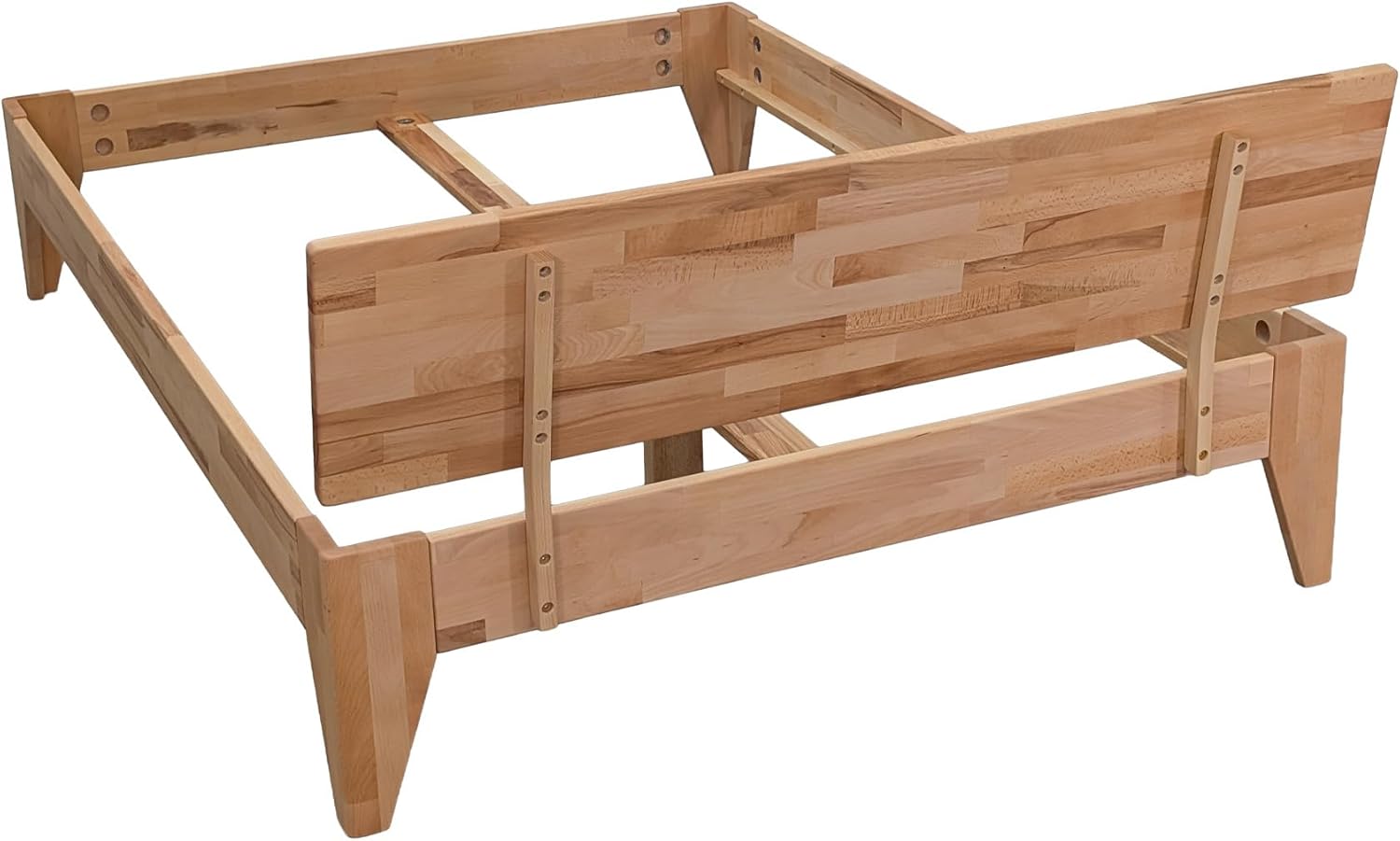Betten-ABC Massivholzbett Rustica - 180x200 cm - Kernbuche in Naturoptik - Natur geölt