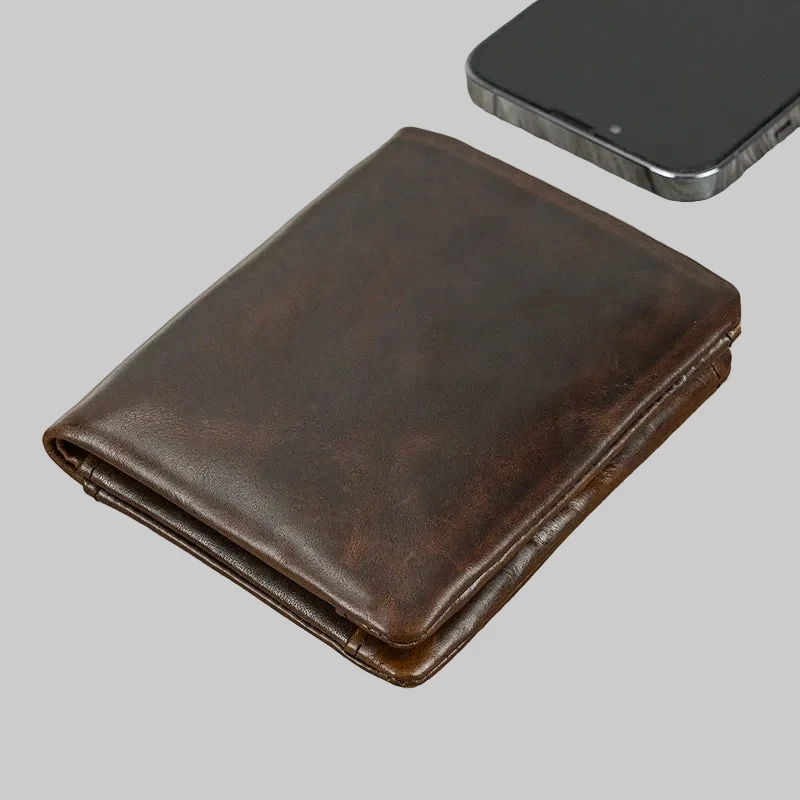 Personalized Handmade Genuine Leather Wallet Purse