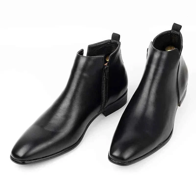 Chelsea Stiefeletten f��r Herren aus Leder mit bequemem Slip-on Design
