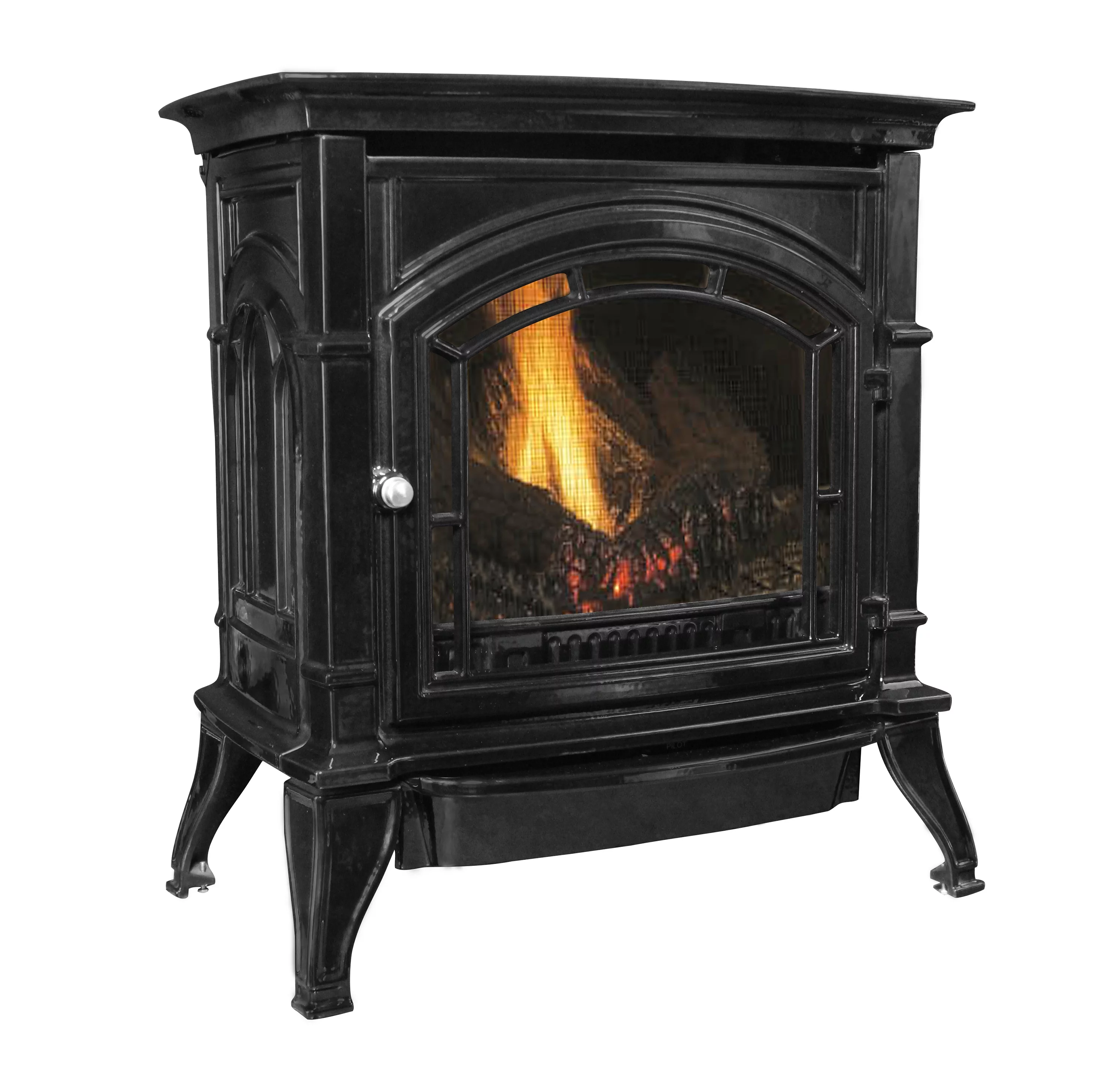 2025 Ashley Hearth Ventielvrije Gasverwarmer voor 1000 vierkante voet, Zwart