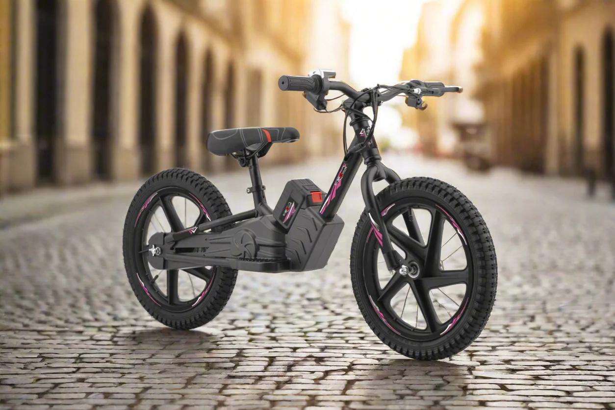Kids Neo Outlaw 16 inch 250W Electric Balance Bike - Pink