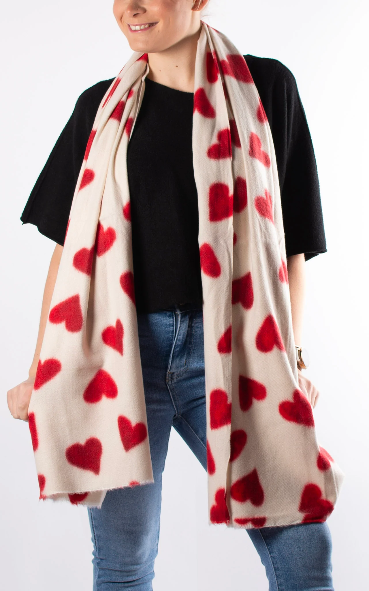 Heart Scarf | Red