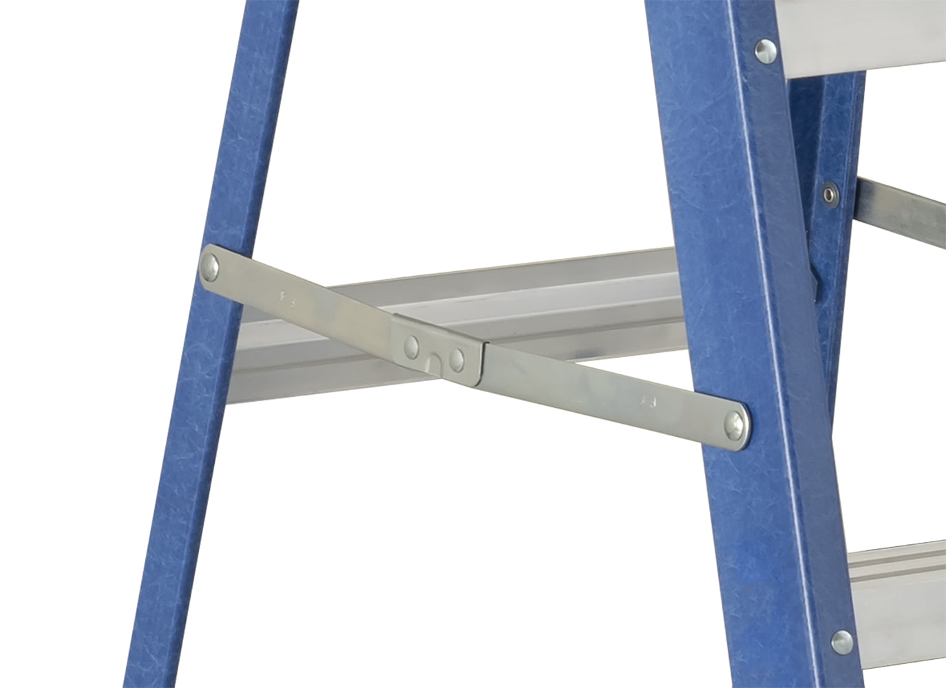 2025 Louisville Glasvezelladder van 6 voet, Bereik van 10 voet, Draagvermogen van 225 lb, Model W-3217-06