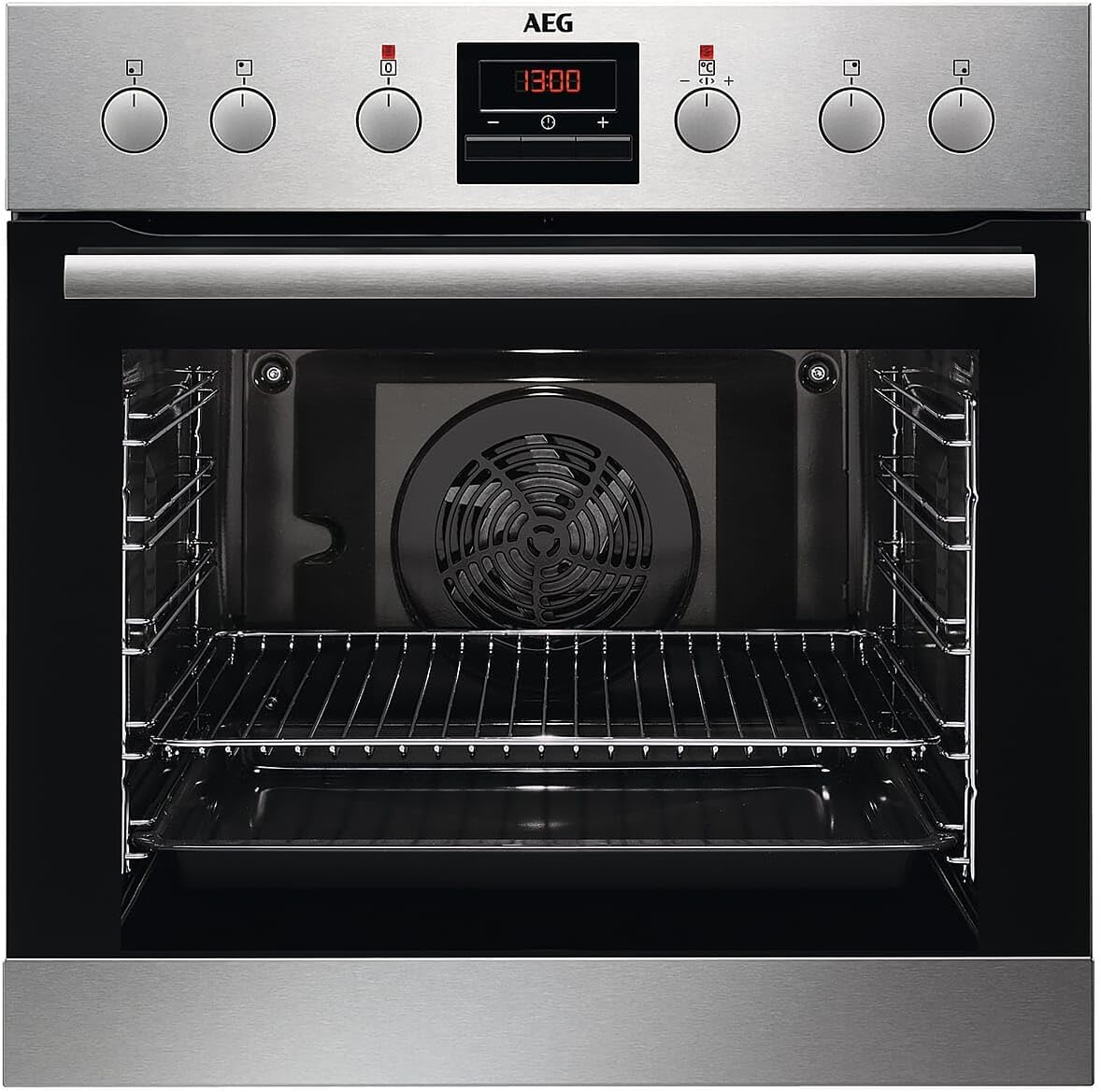 AEG EPS33102ZM Einbauherd/Pyrolyse – Selbstreinigung/Grillfunktion/Display mit Uhr/Kindersicherung/A+ / Edelstahl mit Antifingerprint